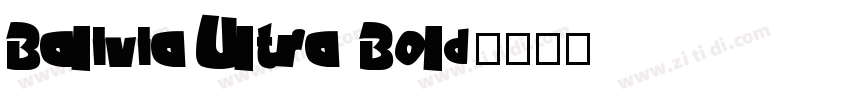 Balivia Ultra Bold字体转换